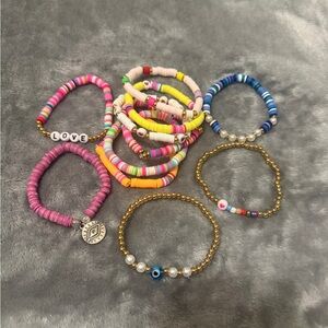 Colorful Beaded Bracelet Set